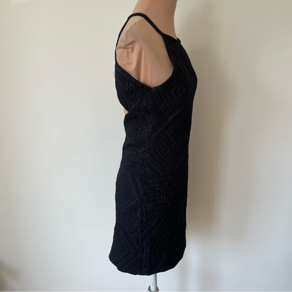 PARKER REVOLVE Black Jacquard Embellished Aztec Print Halter Jaden Mini Dress XS - Picture 4 of 6
